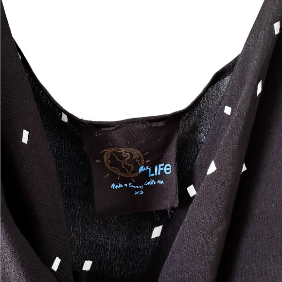 Jumpsuit, Long Sleeves, Polka Dots, Wrap, Revolve, Planet Blue. - Picture 4 of 4